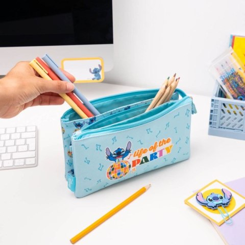 Disney Stitch - Piórnik 3-komorowy z kolekcji Waves Disney Stitch - Piórnik 3-komorowy z kolekcji Waves