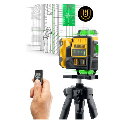 Laser krzyżowy w walizce + statyw Humberg HM-171 Laser krzyżowy w walizce + statyw Humberg HM-171