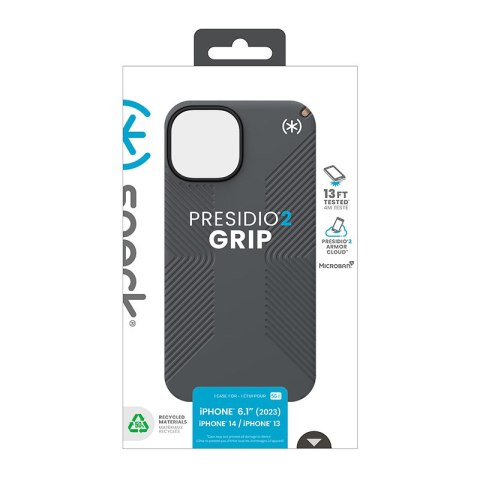 Speck Presidio2 Grip - Etui iPhone 16e / iPhone 15 / iPhone 14 / iPhone 13 (Charcoal Grey / Cool Bronze / White) Speck Presidio2 Grip - Etui iPhone 16e / iPhone 15 / iPhone 14 / iPhone 13 (Charcoal Grey / Cool Bronze / White)