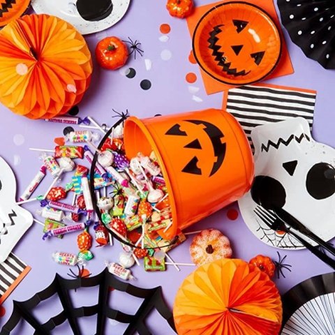 Wiaderko dynia na słodycze halloween
