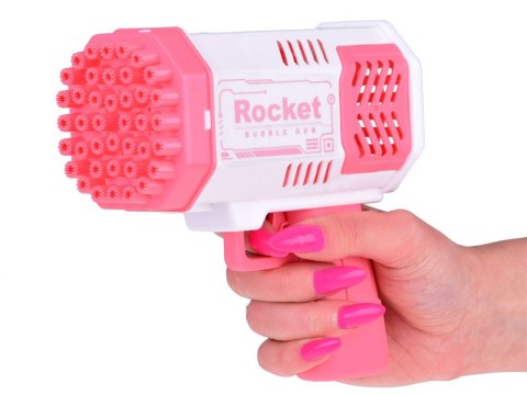 Zestaw Pistolet bańki mydlane światło + płyn dla dzieci ZA4976 Zestaw Pistolet bańki mydlane światło + płyn dla dzieci ZA4976