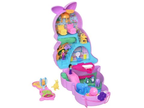 Zestaw Polly Pocket Torebka kangurek składany domek figurki ZA6048