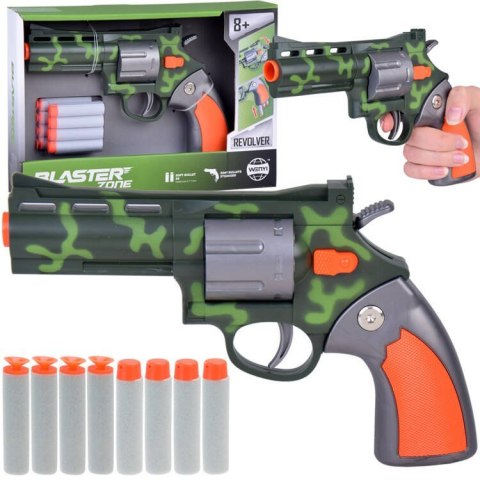 Zestaw Rewolwer Pistolet + Piankowe naboje Zabawa w strzelanie ZA5327 Zestaw Rewolwer Pistolet + Piankowe naboje Zabawa w strzelanie ZA5327
