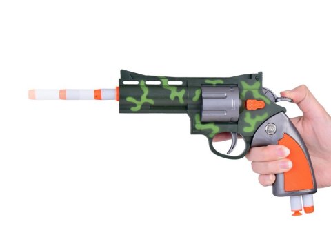 Zestaw Rewolwer Pistolet + Piankowe naboje Zabawa w strzelanie ZA5327 Zestaw Rewolwer Pistolet + Piankowe naboje Zabawa w strzelanie ZA5327