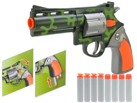 Zestaw Rewolwer Pistolet + Piankowe naboje Zabawa w strzelanie ZA5327 Zestaw Rewolwer Pistolet + Piankowe naboje Zabawa w strzelanie ZA5327