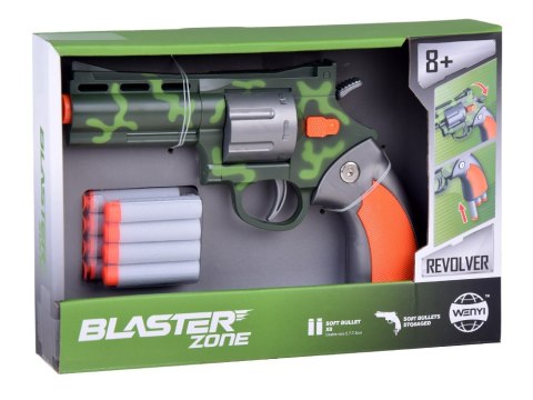 Zestaw Rewolwer Pistolet + Piankowe naboje Zabawa w strzelanie ZA5327 Zestaw Rewolwer Pistolet + Piankowe naboje Zabawa w strzelanie ZA5327