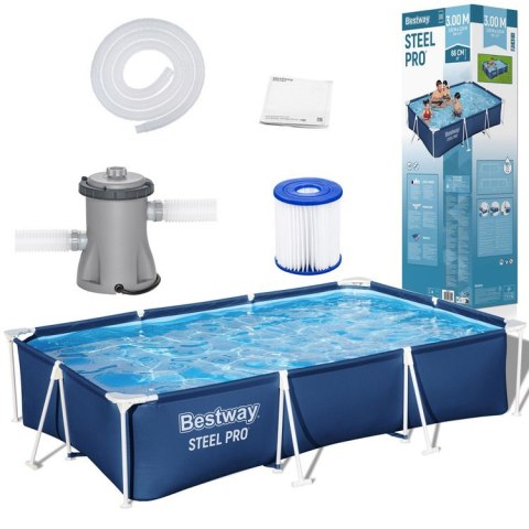 Bestway Basen STELAŻOWY 300x201x66cm 8w1 56411 Bestway Basen STELAŻOWY 300x201x66cm 8w1 56411