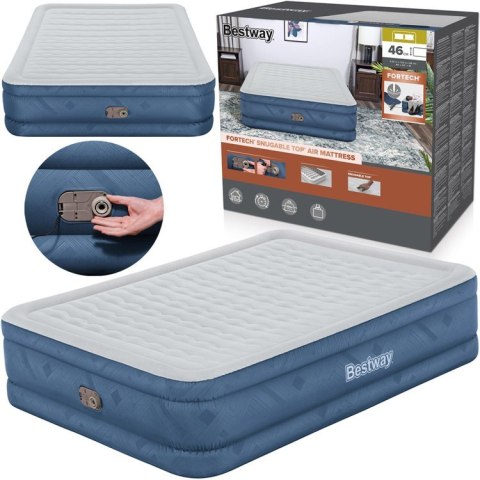Bestway Dmuchany Materac dwuosobowy samopompujący 203x152x46cm 69075 Bestway Dmuchany Materac dwuosobowy samopompujący 203x152x46cm 69075