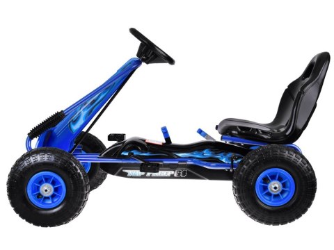 Duży gokart na pedały regulowane siedzisko pompowane koła SP0839 Duży gokart na pedały regulowane siedzisko pompowane koła SP0839