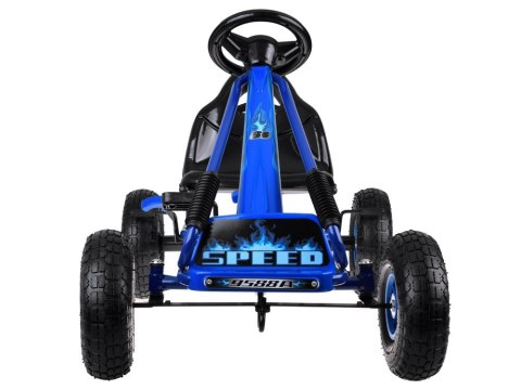 Duży gokart na pedały regulowane siedzisko pompowane koła SP0839 Duży gokart na pedały regulowane siedzisko pompowane koła SP0839