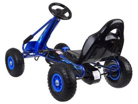 Duży gokart na pedały regulowane siedzisko pompowane koła SP0839 Duży gokart na pedały regulowane siedzisko pompowane koła SP0839