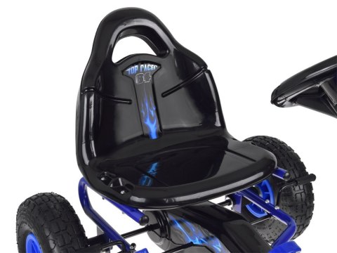 Duży gokart na pedały regulowane siedzisko pompowane koła SP0839 Duży gokart na pedały regulowane siedzisko pompowane koła SP0839