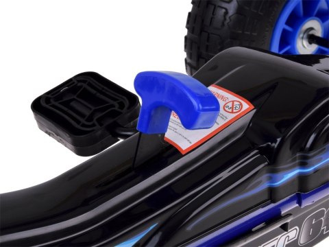 Duży gokart na pedały regulowane siedzisko pompowane koła SP0839 Duży gokart na pedały regulowane siedzisko pompowane koła SP0839