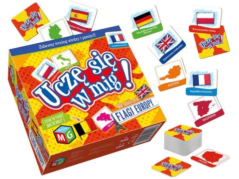 Flagi Europy - Uczę się w mig gra edukacyjna GR0642 Flagi Europy - Uczę się w mig gra edukacyjna GR0642