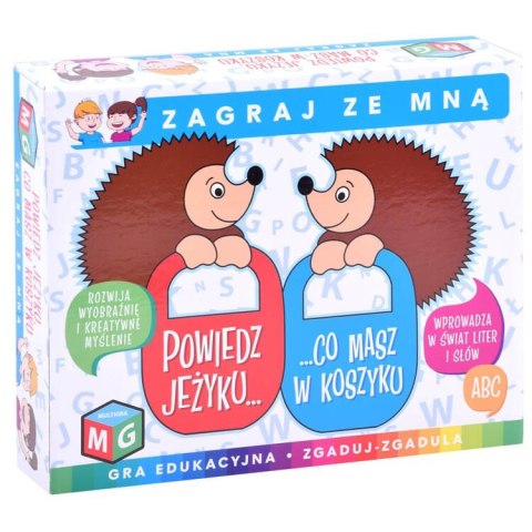 Gra edukacyjna Powiedz jeżyku zagadki GR0393 Gra edukacyjna Powiedz jeżyku zagadki GR0393