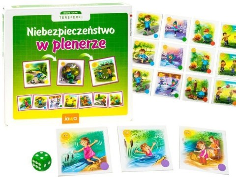 Jawa Gra edukacyjna NIEBEZPIECZEŃSTWO W PLENERZE - układanka GR0306 Jawa Gra edukacyjna NIEBEZPIECZEŃSTWO W PLENERZE - układanka GR0306