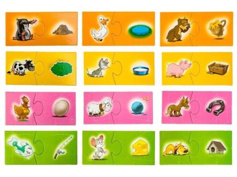 Jawa Gra edukacyjna SPINKI - ZWIERZĘTA puzzle GR0308 Jawa Gra edukacyjna SPINKI - ZWIERZĘTA puzzle GR0308