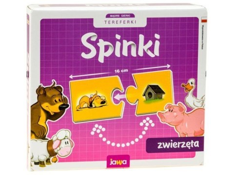 Jawa Gra edukacyjna SPINKI - ZWIERZĘTA puzzle GR0308 Jawa Gra edukacyjna SPINKI - ZWIERZĘTA puzzle GR0308