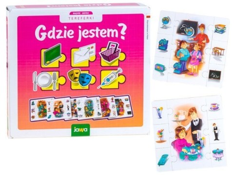 Jawa Gra logiczna GDZIE JESTEM? Układanka dla przedszkolaka GR0303 Jawa Gra logiczna GDZIE JESTEM? Układanka dla przedszkolaka GR0303