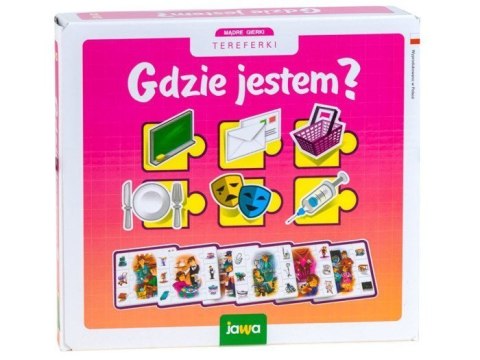 Jawa Gra logiczna GDZIE JESTEM? Układanka dla przedszkolaka GR0303 Jawa Gra logiczna GDZIE JESTEM? Układanka dla przedszkolaka GR0303