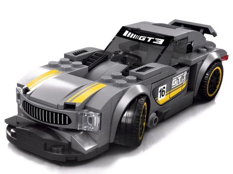Klocki techniczne Sportowe auto SREBRNE 174-elementy + naklejki ZA4287 Klocki techniczne Sportowe auto SREBRNE 174-elementy + naklejki ZA4287