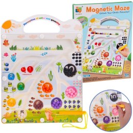 Magnetyczna układanka tablica labirynt nauka kolorów liczenia ZA5741