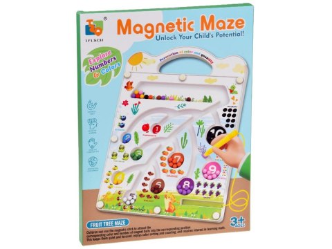 Magnetyczna układanka tablica labirynt nauka kolorów liczenia ZA5741 Magnetyczna układanka tablica labirynt nauka kolorów liczenia ZA5741