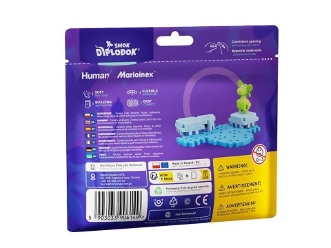 Marioinex Smok Diplodok i Arktyka Mini waffle 25 ele + figurka ZA5497 Marioinex Smok Diplodok i Arktyka Mini waffle 25 ele + figurka ZA5497