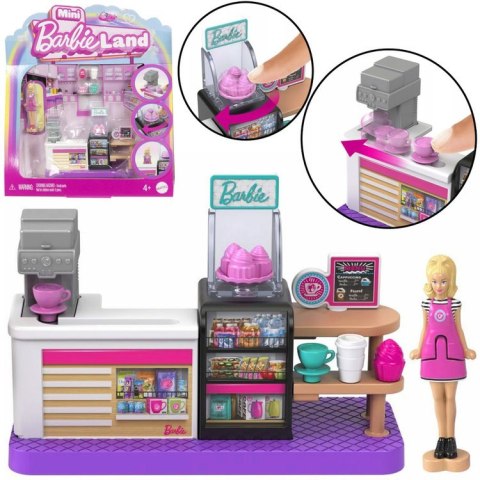 Mattel Mini Barbie Land Lalka cukierniczka + cukiernia i akcesoria ZA6041 C Mattel Mini Barbie Land Lalka cukierniczka + cukiernia i akcesoria ZA6041 C