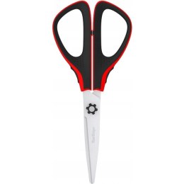 Nożyczki 17,5cm Easycut 300 soft grip czerwone 326316 BERLINGO