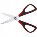 Nożyczki 17,5cm Easycut 300 soft grip czerwone 326316 BERLINGO