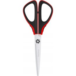 Nożyczki 19cm Easycut 300 soft grip czerwone 326320 BERLINGO