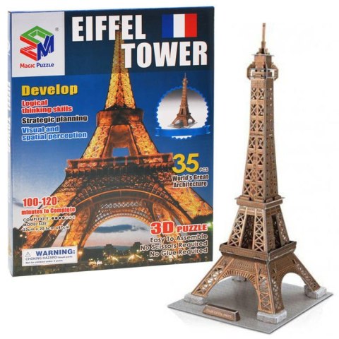 Przestrzenne Puzzle 3D Wieża Eiffla ZA1577 Przestrzenne Puzzle 3D Wieża Eiffla ZA1577
