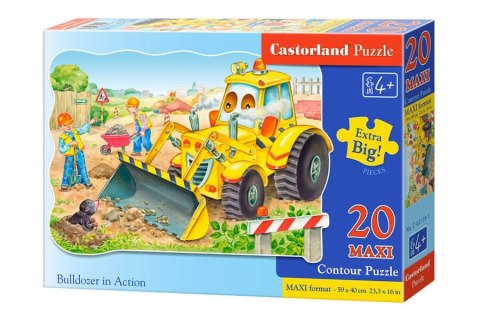 Puzzle 20 el. MAXI Bulldozer in action Puzzle 20 el. MAXI Bulldozer in action