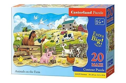 Puzzle 20-elementów MAXI Animals on the Farm Puzzle 20-elementów MAXI Animals on the Farm