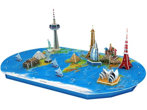 Puzzle 3D Przestrzenne Ziemia mapa świata ZA1581 Puzzle 3D Przestrzenne Ziemia mapa świata ZA1581
