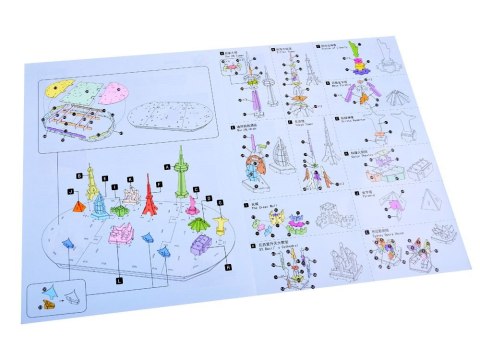 Puzzle 3D Przestrzenne Ziemia mapa świata ZA1581 Puzzle 3D Przestrzenne Ziemia mapa świata ZA1581