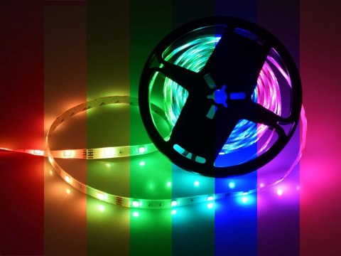 Taśma LED 5m RGB + pilot Wodoodporna ZA4824 Taśma LED 5m RGB + pilot Wodoodporna ZA4824