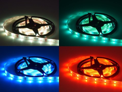 Taśma LED 5m RGB + pilot Wodoodporna ZA4824 Taśma LED 5m RGB + pilot Wodoodporna ZA4824