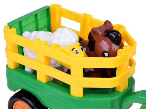 Traktor z przyczepą Farmer i zwierzątka dźwięk + światło ZA5390 Traktor z przyczepą Farmer i zwierzątka dźwięk + światło ZA5390