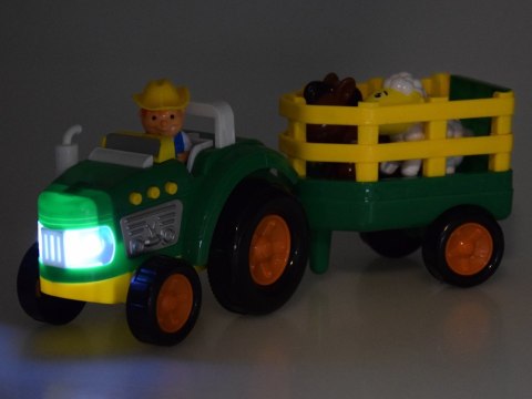 Traktor z przyczepą Farmer i zwierzątka dźwięk + światło ZA5390 Traktor z przyczepą Farmer i zwierzątka dźwięk + światło ZA5390