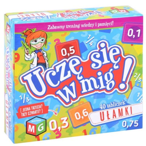 Ułamki - Uczę się w mig gra edukacyjna GR0396 Ułamki - Uczę się w mig gra edukacyjna GR0396