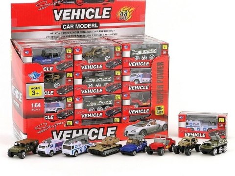 Auto metalowe 1:64 MIX Auto metalowe 1:64 MIX