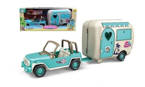Auto z przyczepą kempingową 44x19x12,5cm Auto z przyczepą kempingową 44x19x12,5cm
