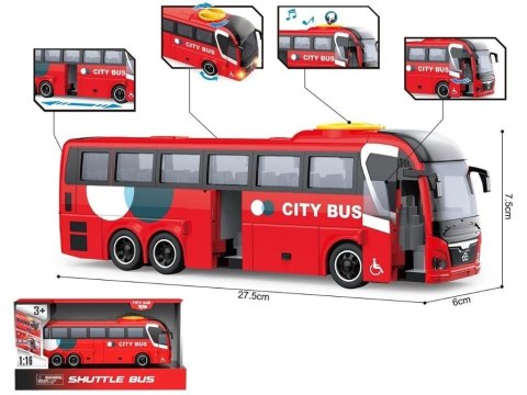 Autobus czerwony 1:16 światlo/dźwik Autobus czerwony 1:16 światlo/dźwik