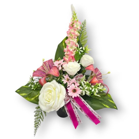 BUKIET WKŁAD DO WAZONU KWIATY NA CMENTARZ GRÓB POMNIK BUKIET WKŁAD DO WAZONU KWIATY NA CMENTARZ GRÓB POMNIK