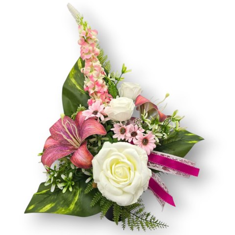 BUKIET WKŁAD DO WAZONU KWIATY NA CMENTARZ GRÓB POMNIK BUKIET WKŁAD DO WAZONU KWIATY NA CMENTARZ GRÓB POMNIK