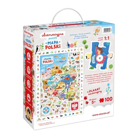 CuCzu Obserwacyjne puzzle Mapa Polski CuCzu Obserwacyjne puzzle Mapa Polski