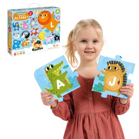 Duuuże puzzle z dziurką Alfabet 3+ Duuuże puzzle z dziurką Alfabet 3+