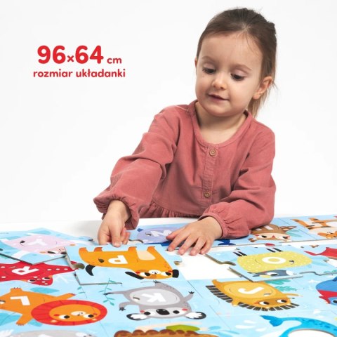 Duuuże puzzle z dziurką Alfabet 3+ Duuuże puzzle z dziurką Alfabet 3+